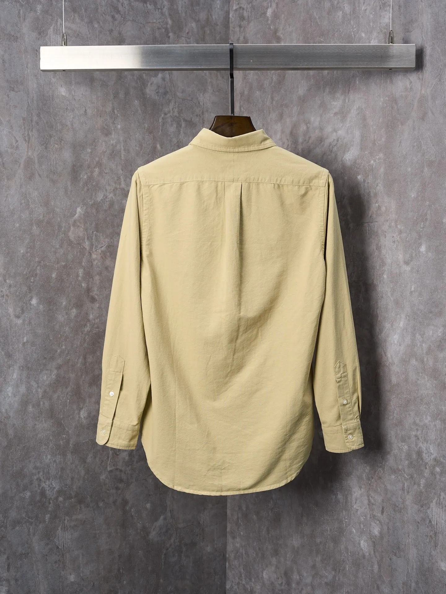 P340 Actual hanging auction】Ralph Lauren/Ralph Lauren couples must-have solid color pony embroidered cotton long-sleeved shirt [Ready stock] XS S M L XL